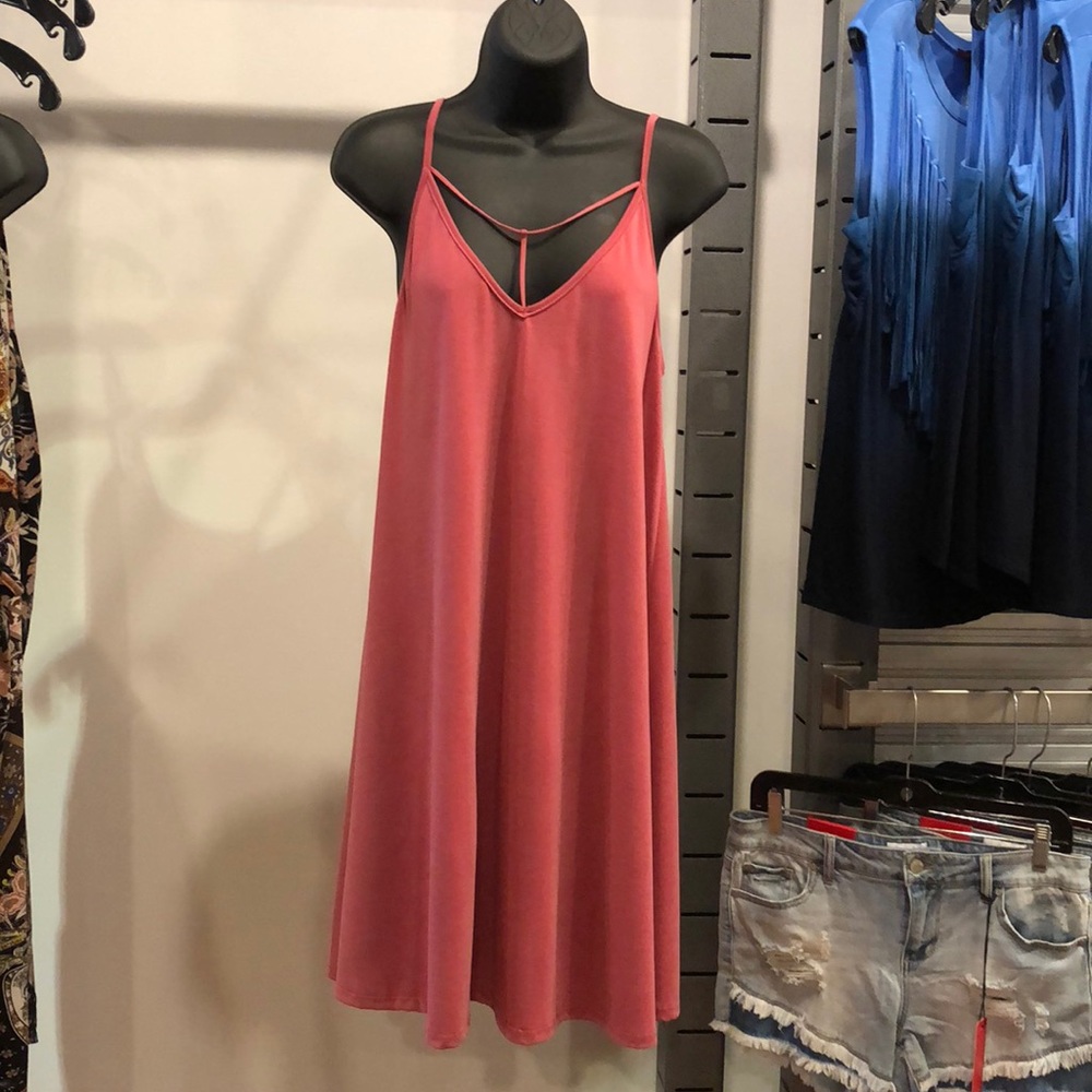 Sweet Claire Swing Dress w/ Front Y